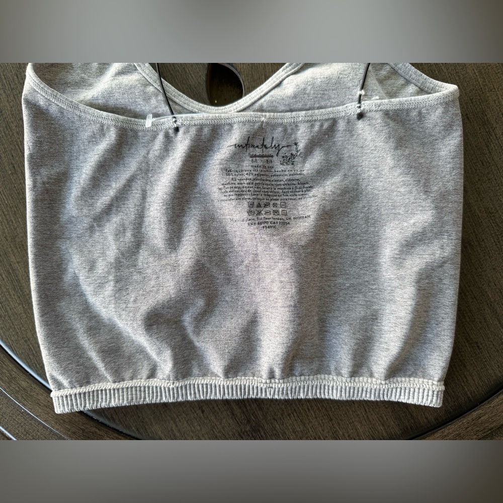 NWOT Free People Intimately Skinny Strap Seamless Brami-Heather Grey - Picture 6 of 6